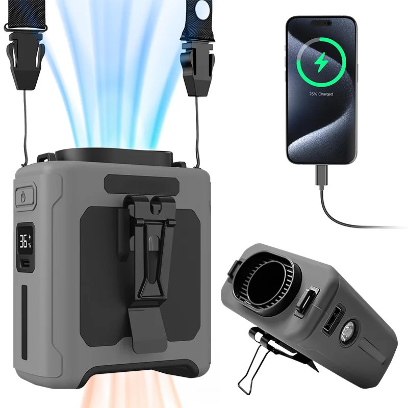 Outdoor Camping Ventilator - LED 조명 교수형 목 강한 바람