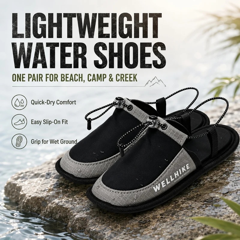 Outdoor Camping Slippers - 퀵 드라이 캠핑 슬리퍼 웨이딩 슬리퍼