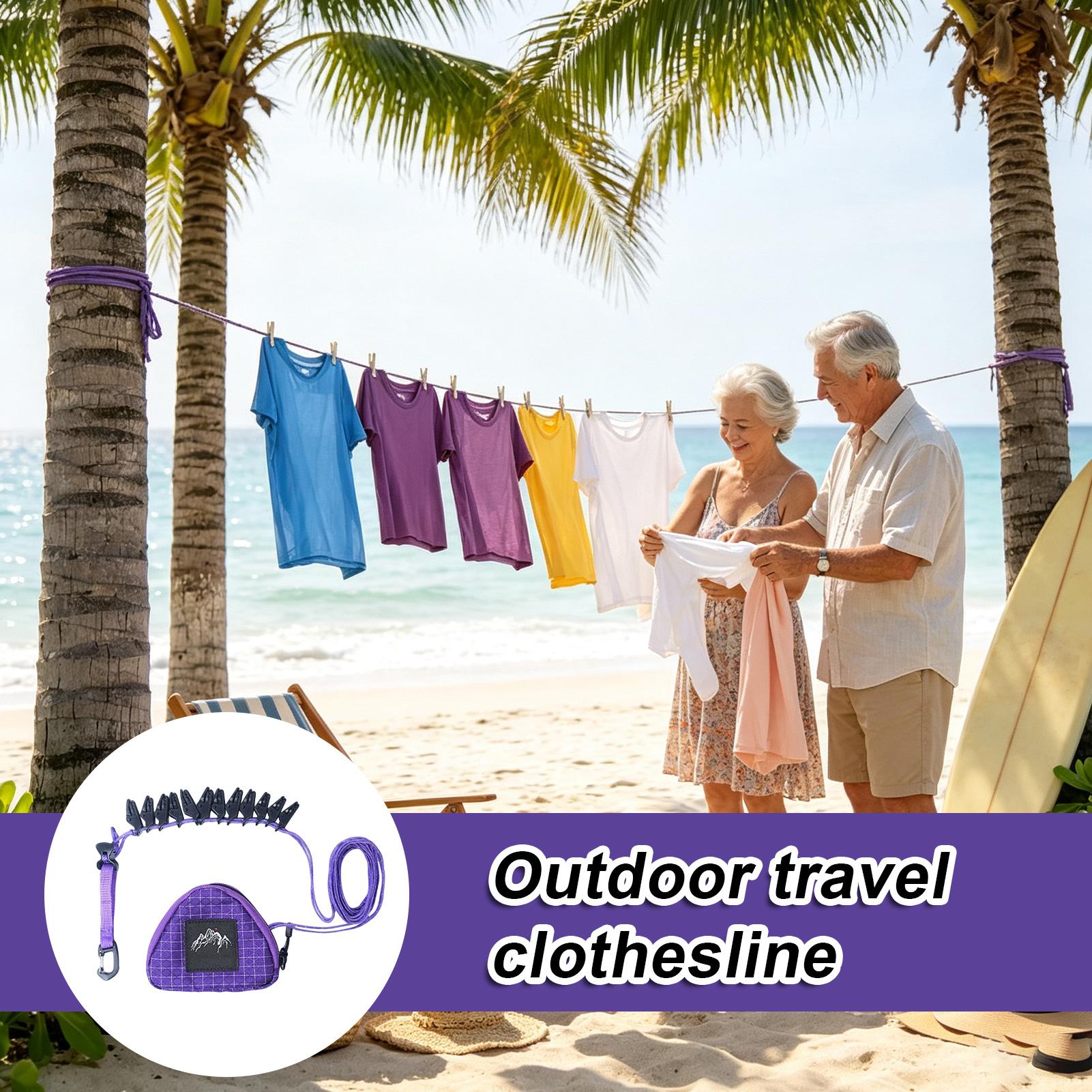 Camping Outdoor Clothing - 야외용 빨랫줄, 튼튼한 세탁 건조 로프,