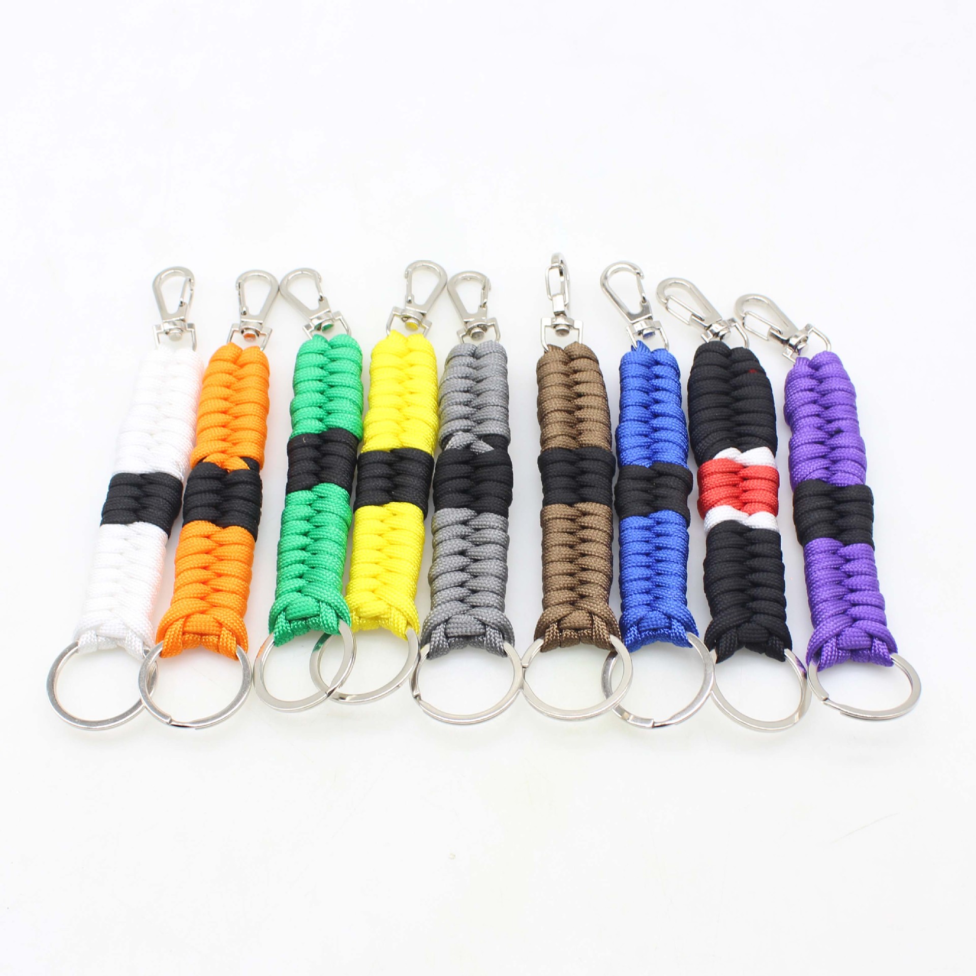 Outdoor Camping Ideas - 패션 파라코드 키체인 링, 군사 7