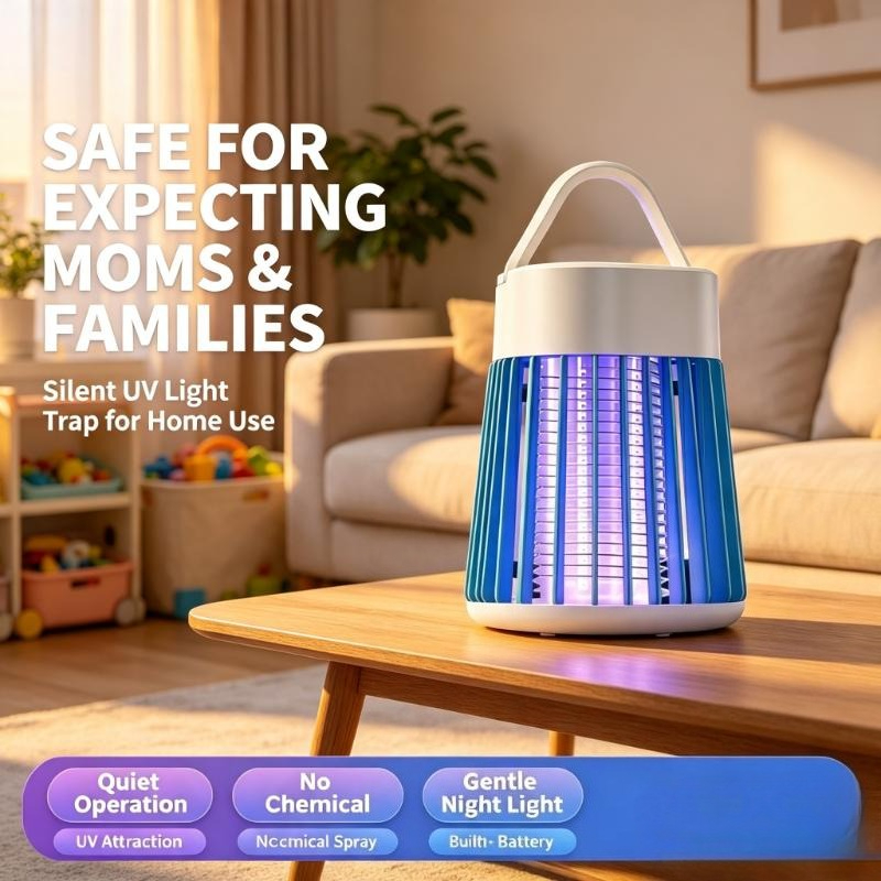 Outdoor Camping Bug Zapper - 휴대용 모기 킬러 램프 UV 라이트