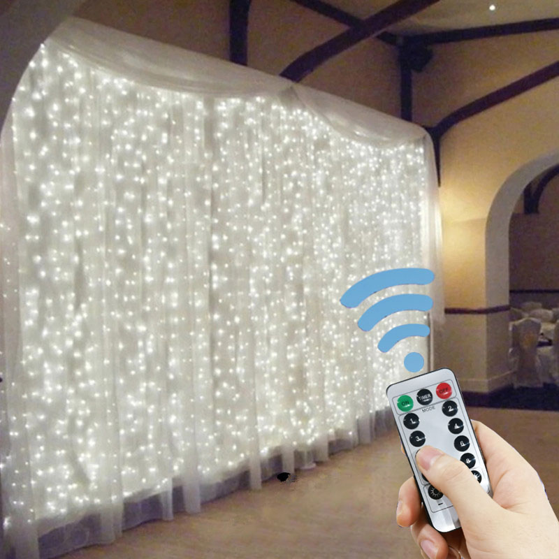 Outdoor Camping Lights String - 6M/4M/3M USB LED 커튼 페스툰 LED
