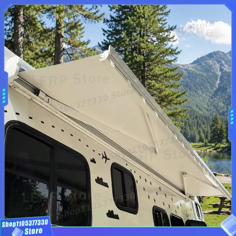 Outdoor Camping Vehicle Wagon - W5500 수동 제어 RV 어닝 (카라반