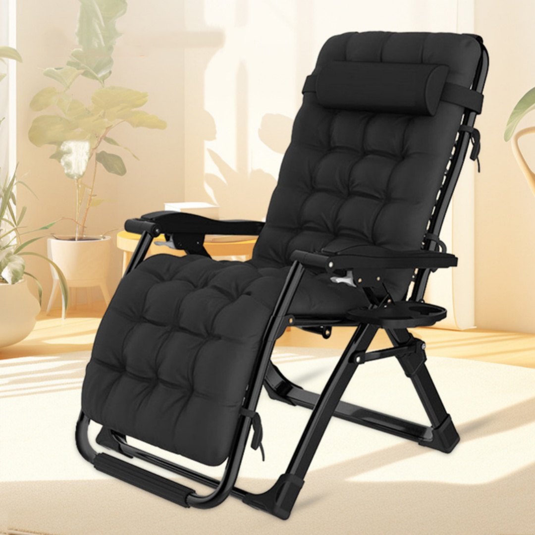 Quality Outdoor Camping Chairs - 고품질 블랙 및 그레이 두꺼운 쿠션