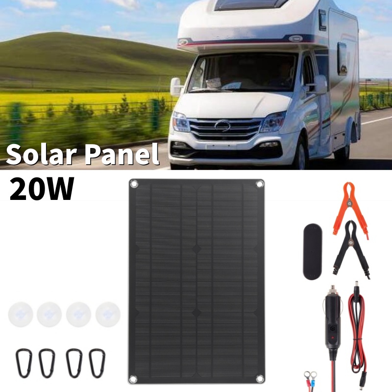 Outdoor Camping Kit - 20W 태양광 패널 키트 높은 변환율