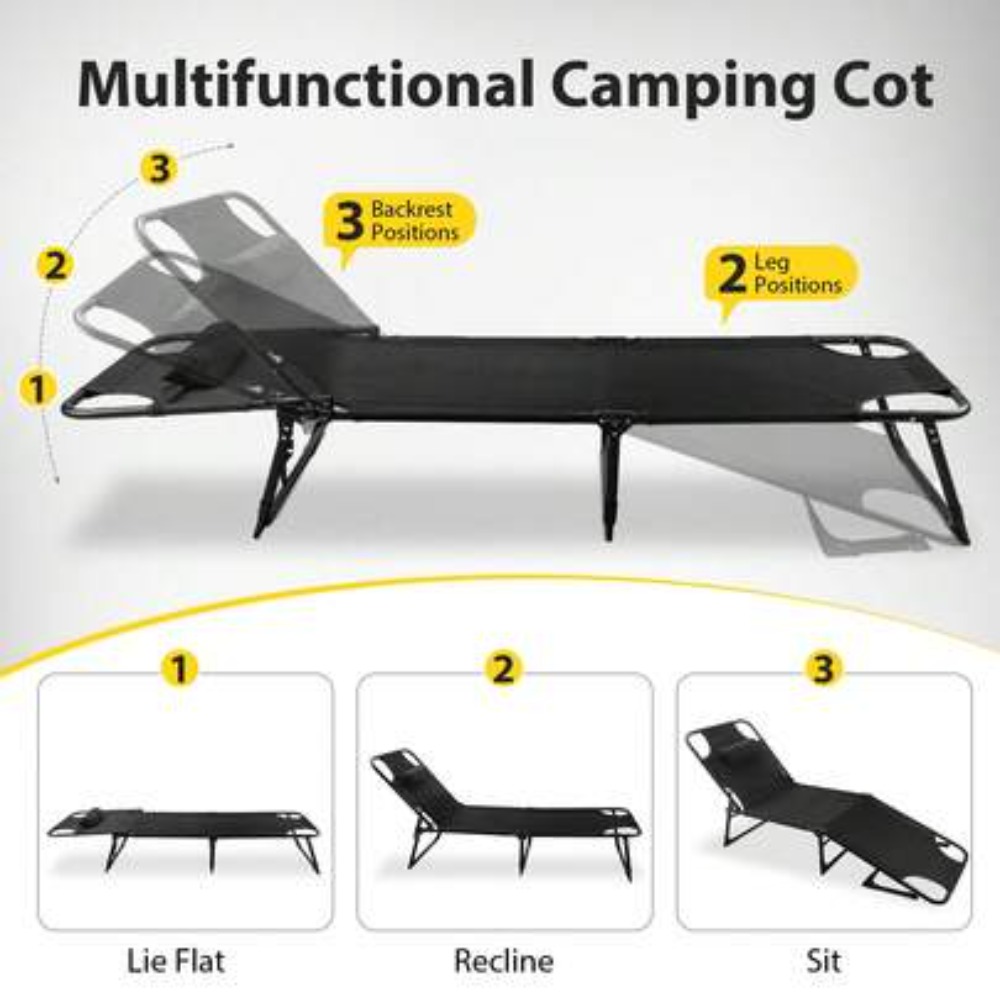 성인용 고강도 접이식 캠핑 침대, 탈부착 가능한 매트리 - Outdoor Camping Cot 리뷰 및 가격