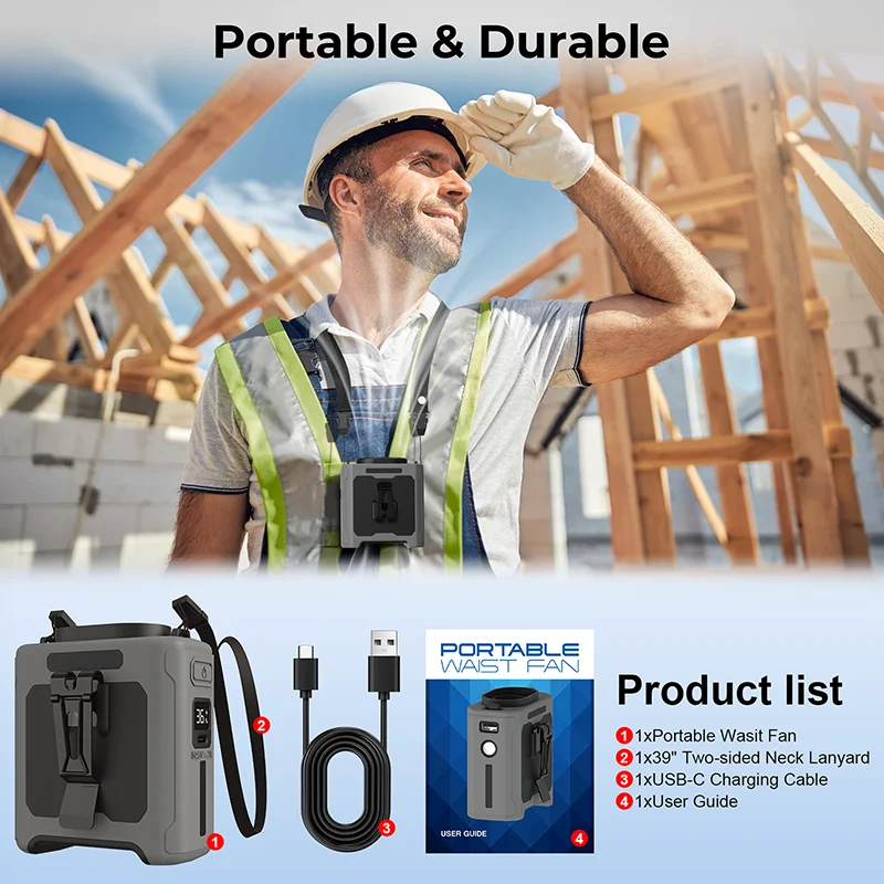 LED 조명 교수형 목 강한 바람 야외 작업 USB 팬 - Outdoor Camping Ventilator 리뷰 및 가격