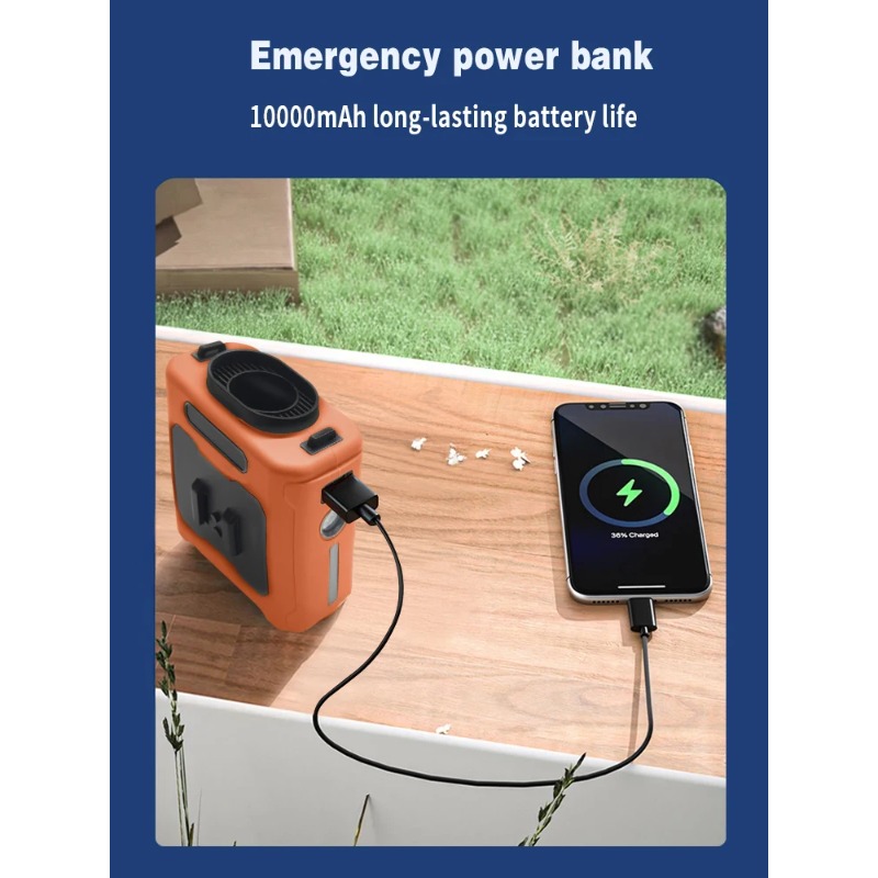LED 조명 교수형 목 강한 바람 야외 작업 USB 팬 - Outdoor Camping Ventilator 리뷰 및 가격