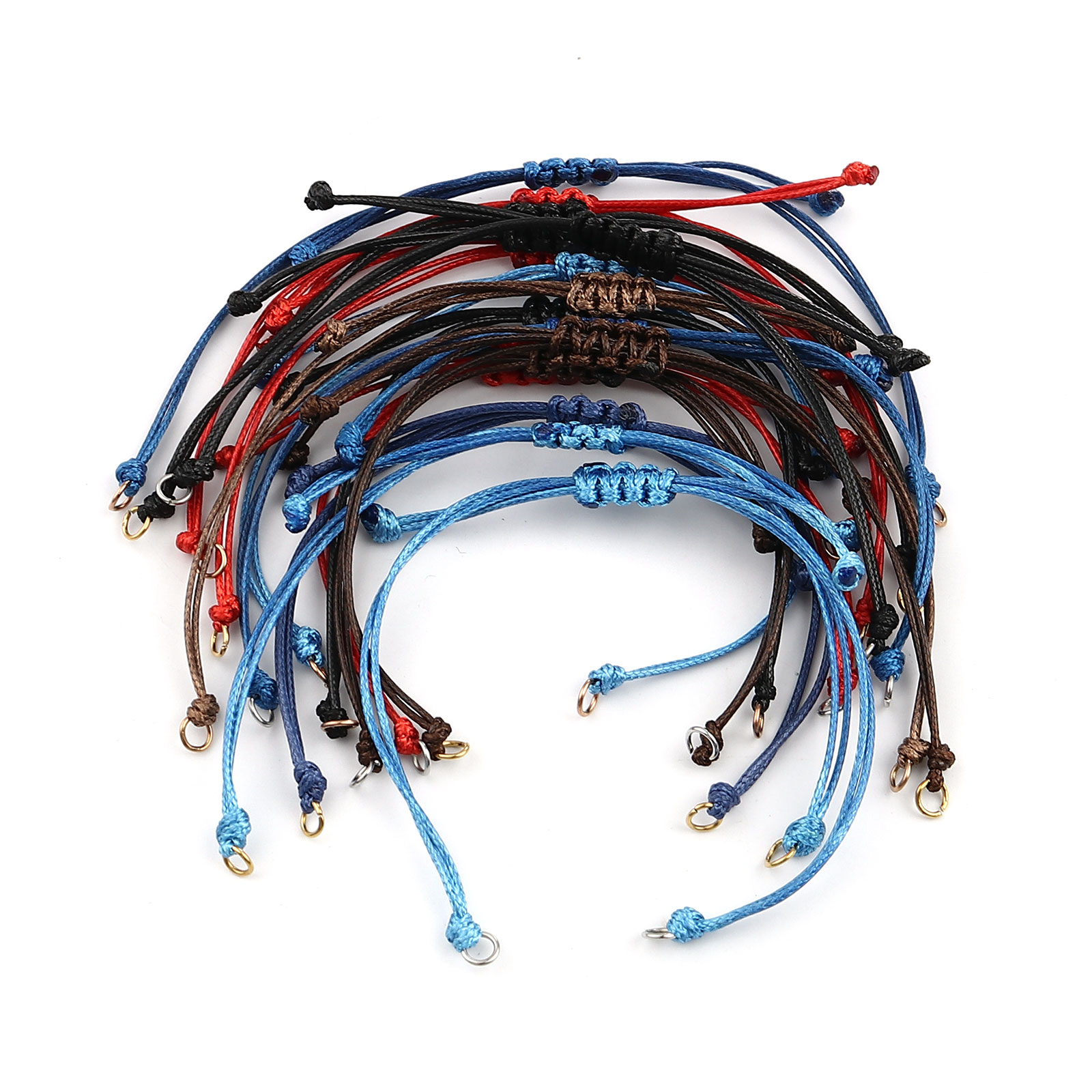 여러 가지 빛깔의 폴리에스테르 꼰 팔찌, 골드 컬러 로 - Paracord Bracelet 리뷰 및 가격