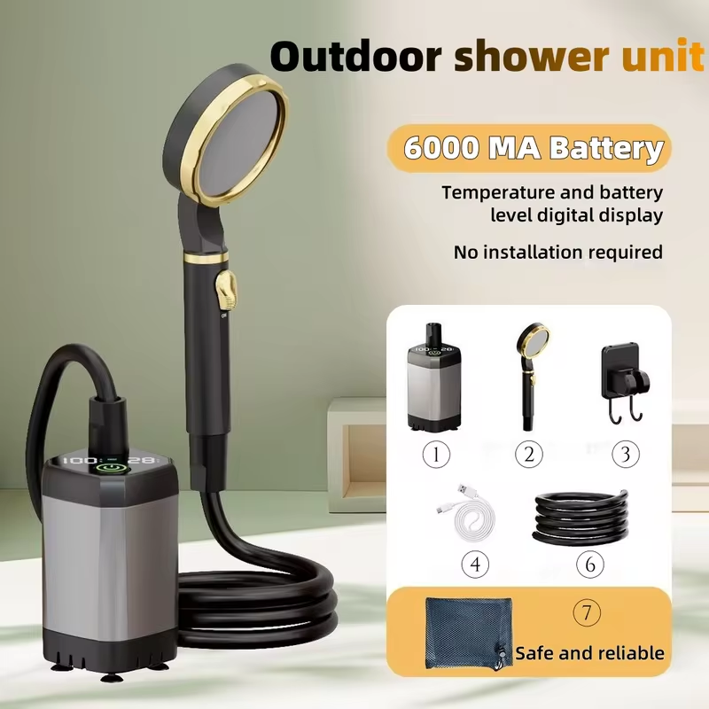 휴대용 야외 전기 샤워기 캠핑 샤워 키트 긴 배터리 수 - Outdoor Camping Kit 리뷰 및 가격