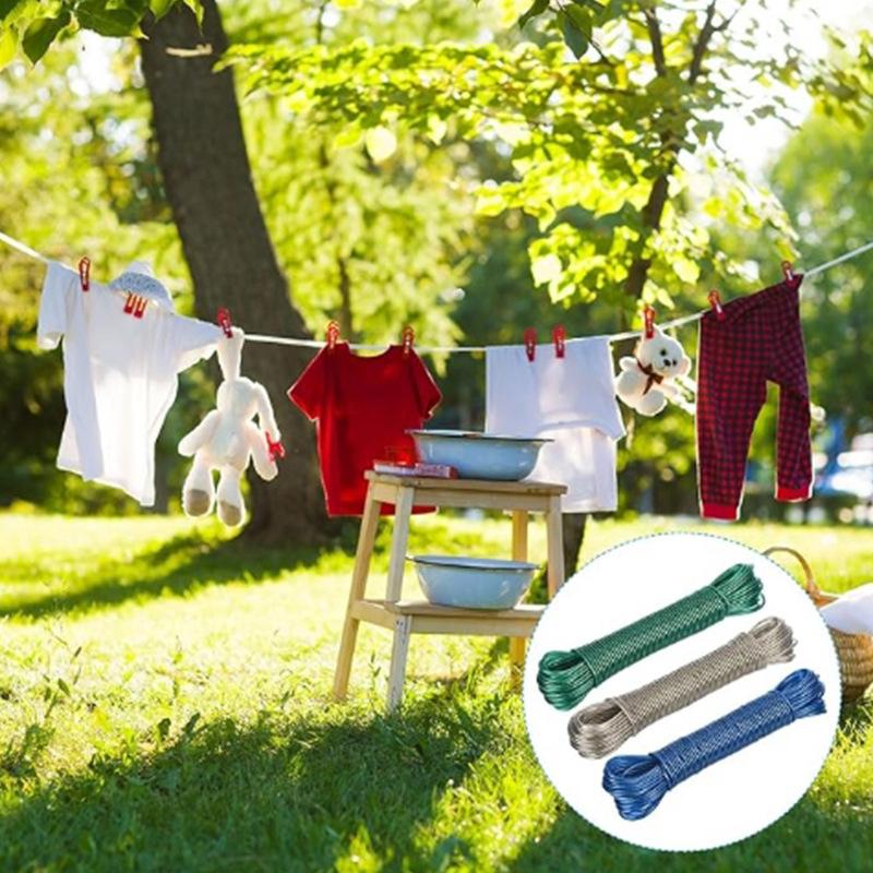 휴대용 빨랫줄 10/20/30/50M 정원 캠핑 여행용 - Camping Outdoor Clothing 리뷰 및 가격