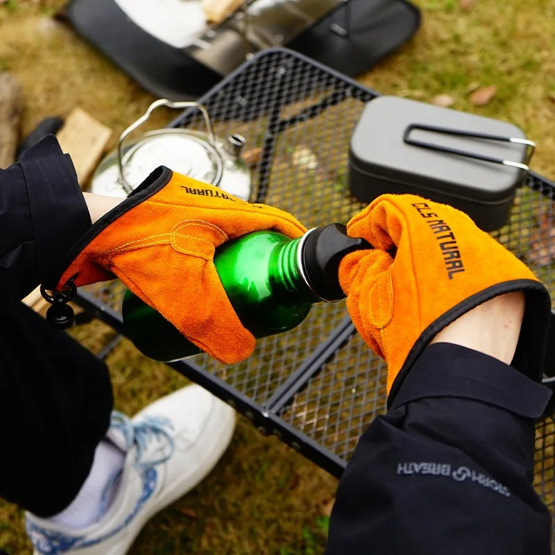 내열성 바베큐 장갑 소가죽 캠핑 화덕 손질용 장갑 미끄 - Outdoor Camping Grill 리뷰 및 가격
