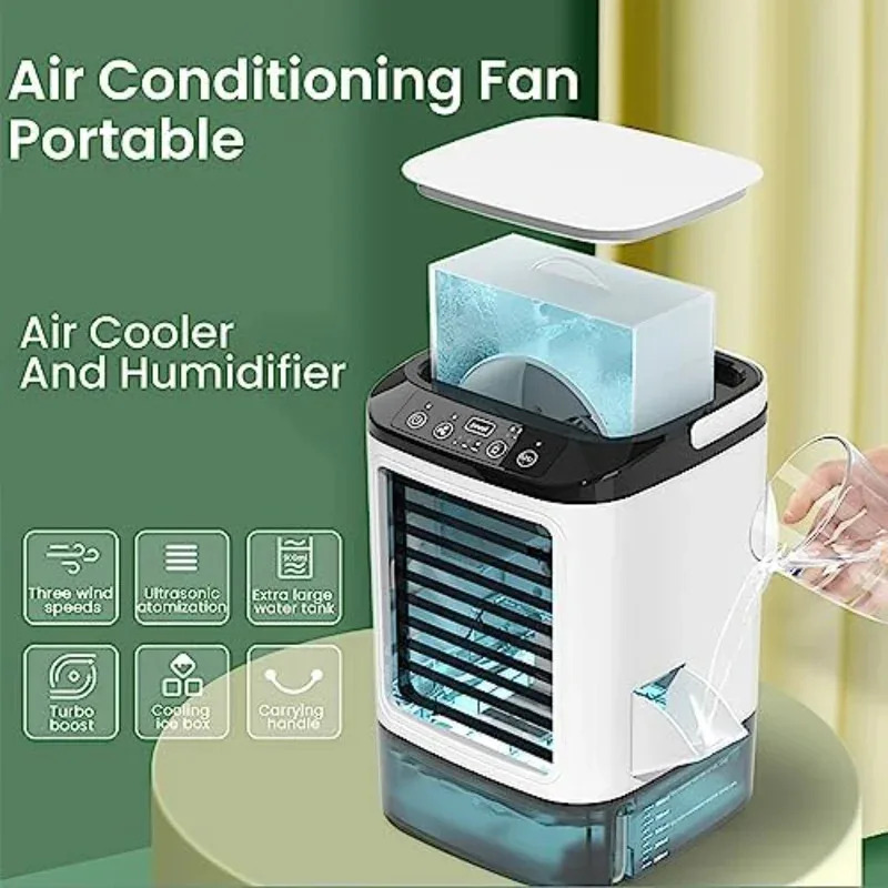 2025 최신형 휴대용 미니 에어컨 팬 (3단 속도 & - Outdoor Camping Ventilator 리뷰 및 가격