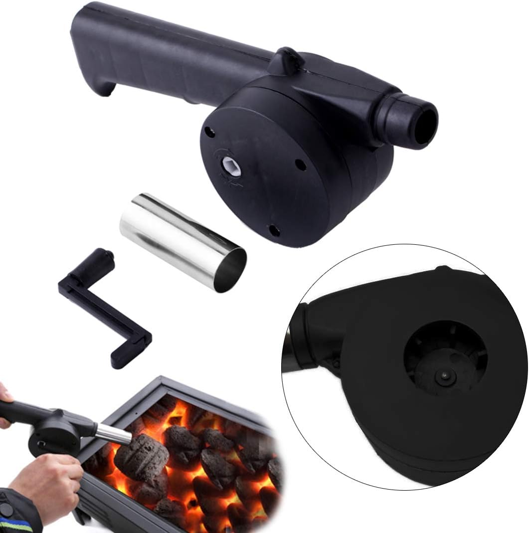 바베큐 팬 에어 블로워 빠른 불쏘시개 휴대용 수동 핸드 - Outdoor Camping Ventilator 리뷰 및 가격