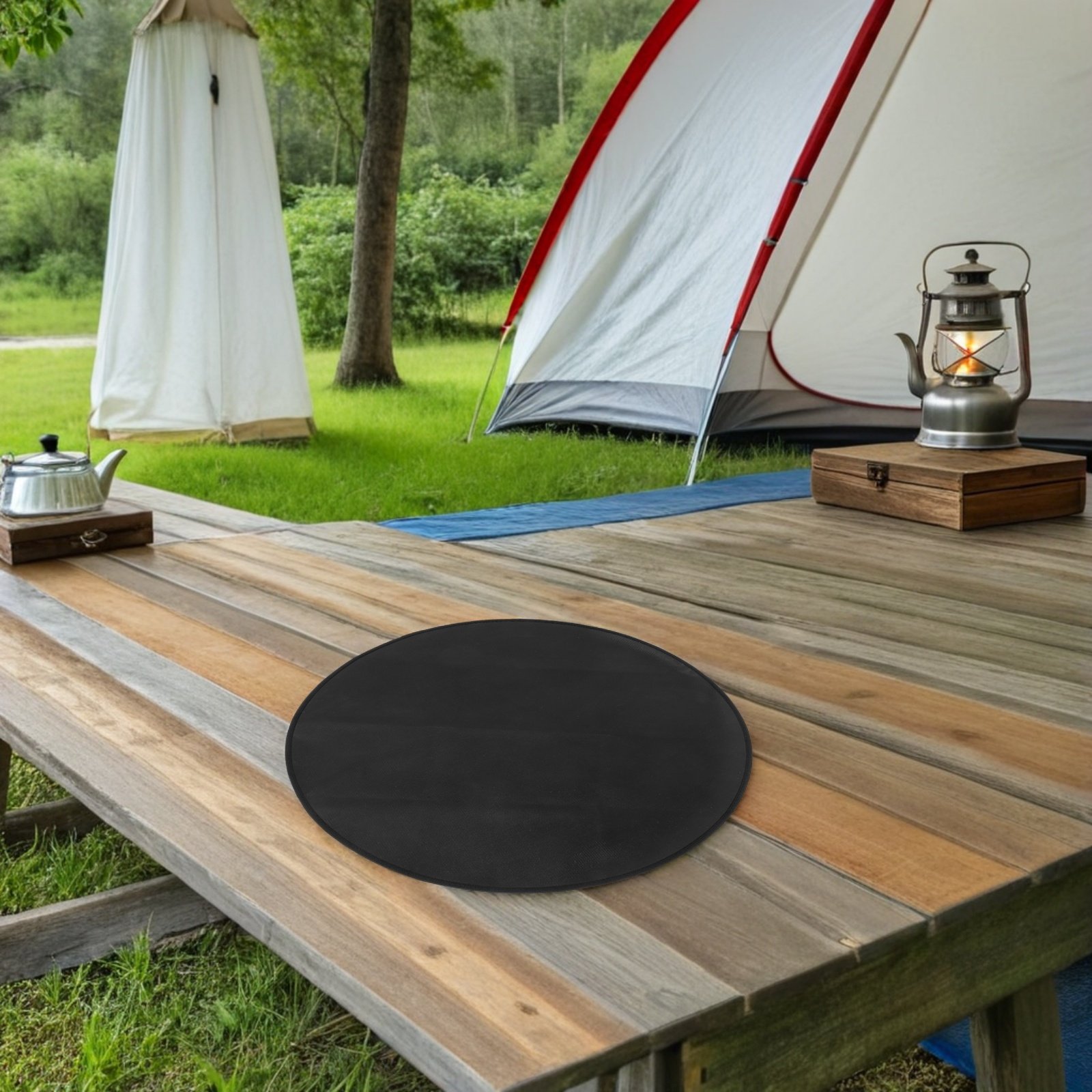 둥근 내화성 바베큐 매트 24인치 내열성 야외 그릴 패 - Outdoor Gas Stove 리뷰 및 가격