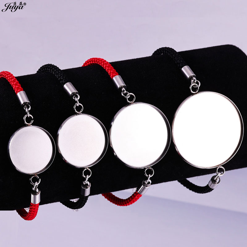4 개/몫 18-30mm 스테인레스 스틸 카보 숑 팔찌 - Paracord Bracelet 리뷰 및 가격