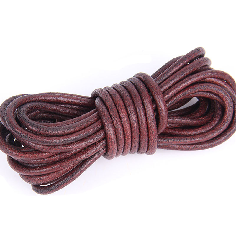 2 미터 1-20mm 레트로 정품 가죽 코드 플랫 라운 - Paracord Bracelet 리뷰 및 가격