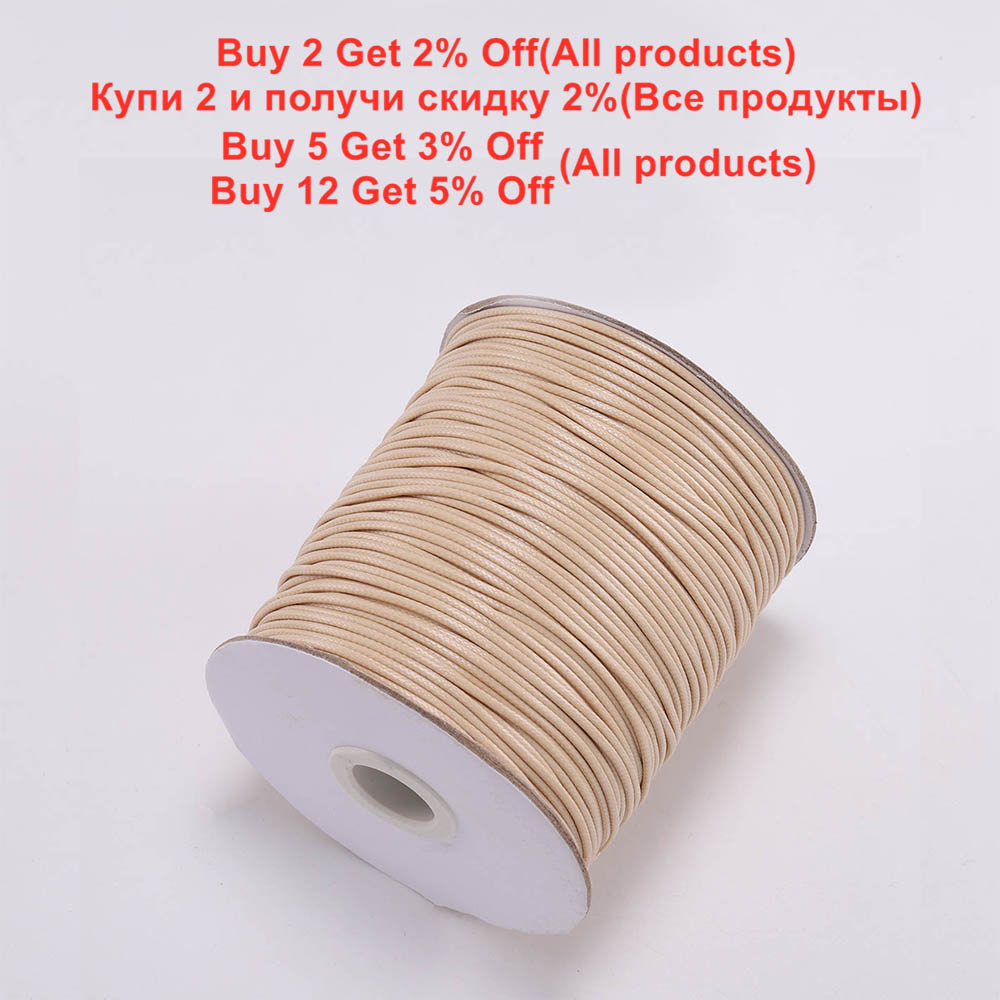 10 메터/몫 0.5-2.5mm 가죽 라인 왁스 코드  - Paracord Bracelet 리뷰 및 가격