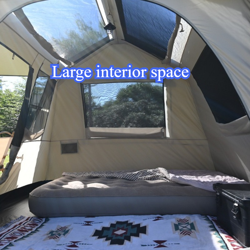 방수 자동 캠핑 텐트 넓은 공간 야외 통기성 이중층 텐 - Outdoor Camping Ideas 리뷰 및 가격
