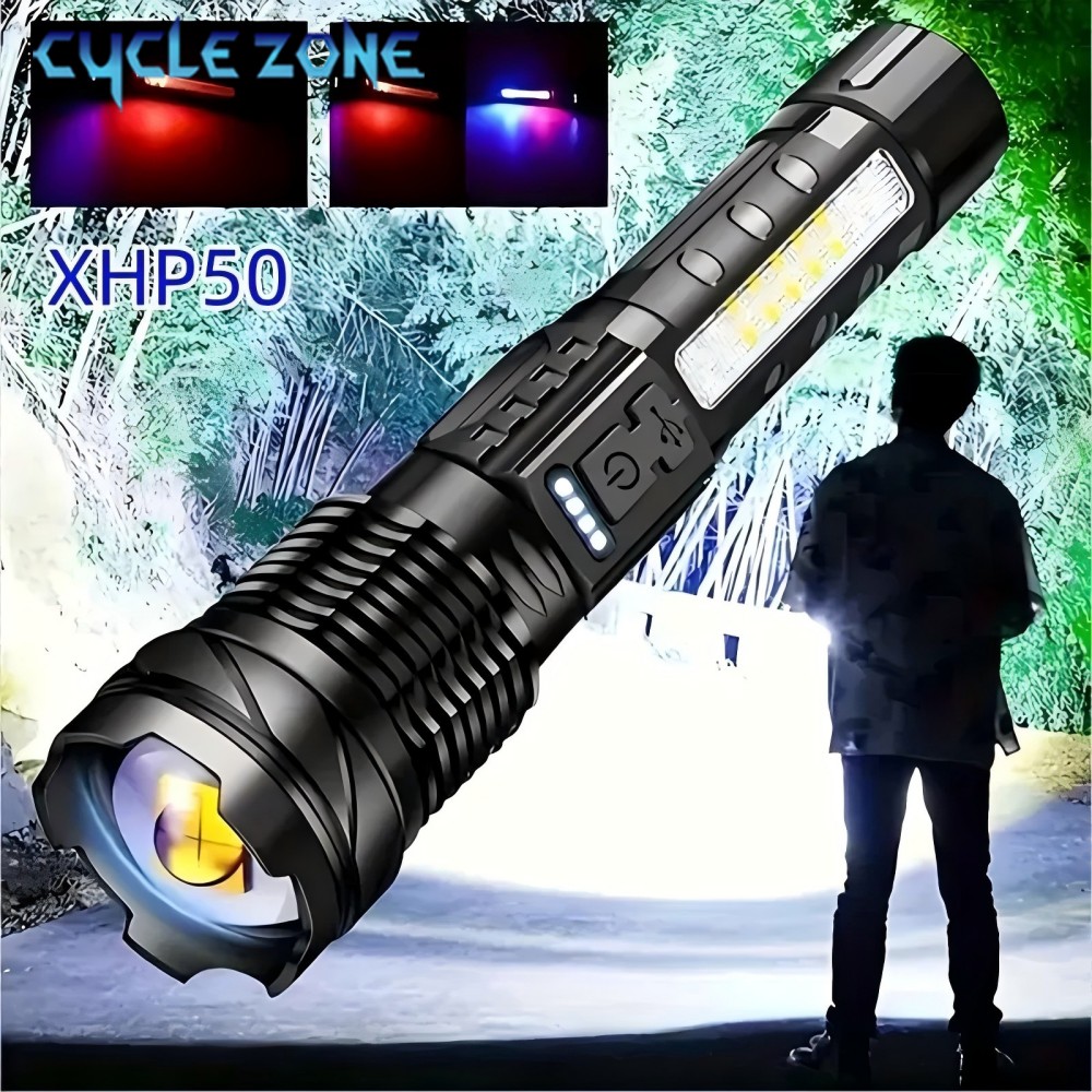 XHP50 손전등 줌이 가능한 손전등 강력한 휴대용 조 - Outdoor Camping Zone 리뷰 및 가격