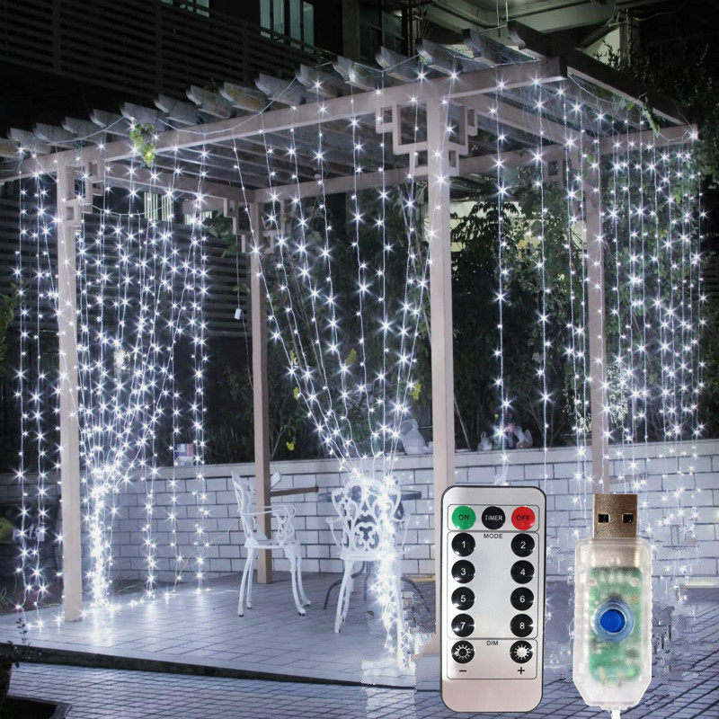 6M/4M/3M USB LED 커튼 페스툰 LED 조명 - Outdoor Camping Lights String 리뷰 및 가격