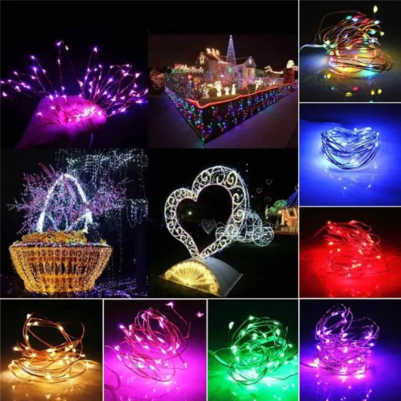 USB LED 문자열 조명 구리 실버 와이어 갈 랜드  - Outdoor Camping Lights String 리뷰 및 가격