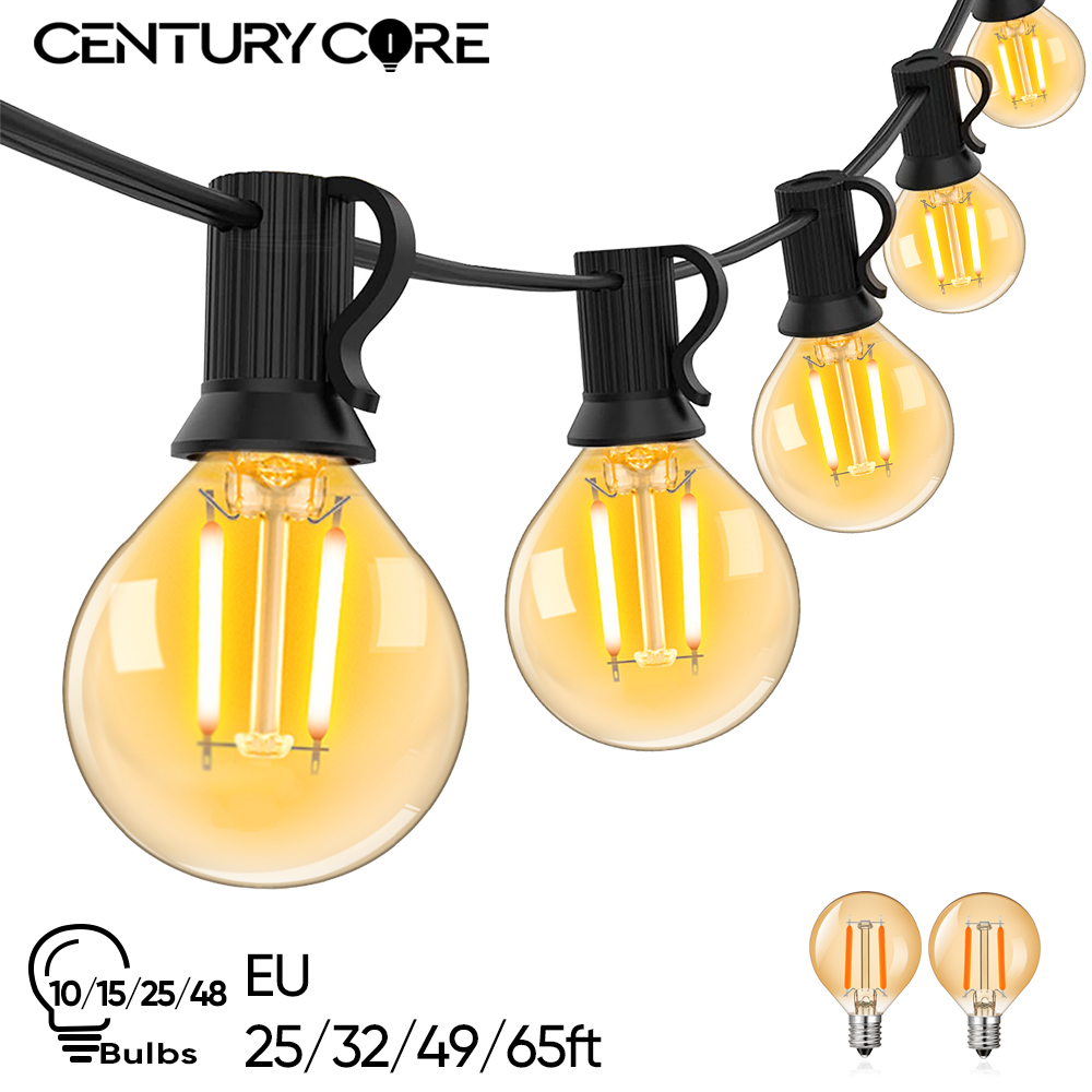 빈티지 LED G40 거리 갈 랜드 220V EU 11 - Outdoor Camping Lights String 리뷰 및 가격