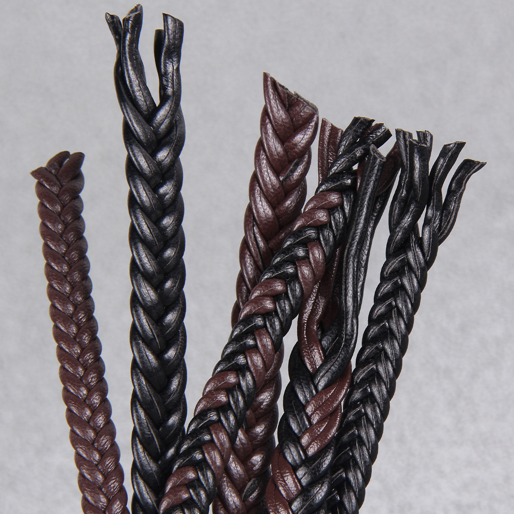 2미터 PU 가죽 끈 6mm/8mm 평평한 꼬임 끈 팔 - Paracord Bracelet 리뷰 및 가격