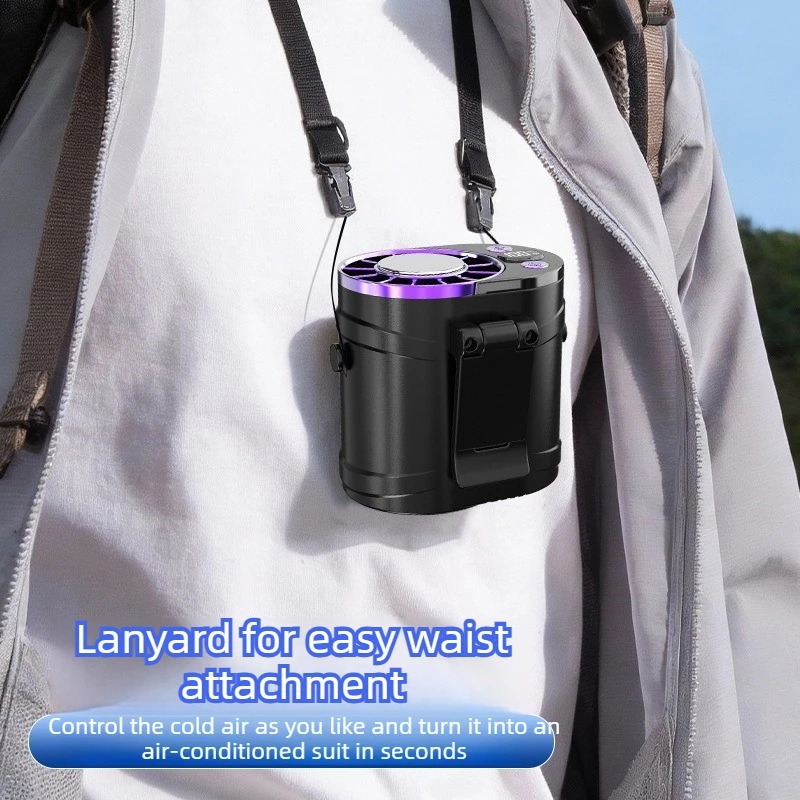 충전식 휴대용 허리 팬, 아이스 쿨링 기능, 3단 강풍 - Outdoor Camping Ventilator 리뷰 및 가격