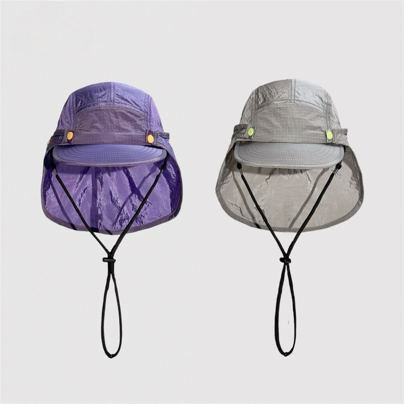 일본식 탈부착 숄형 햇빛 가리개 플랫 챙 야구 모자 여 - Camping Outdoor Quick Drying Sun Neck Protection Cap Hat 리뷰 및 가격