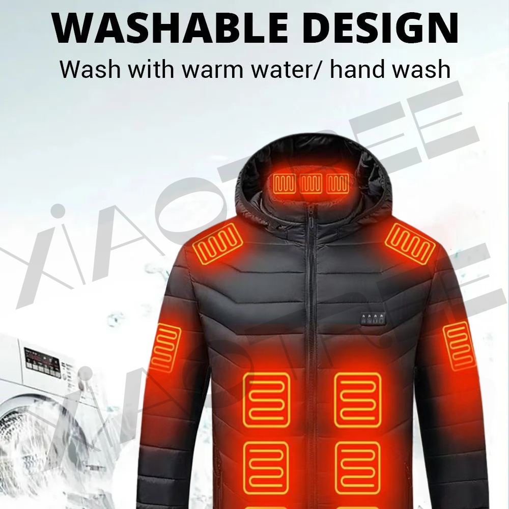 28개 구역 남녀 공용 발열 재킷 겨울 USB 발열 재 - Camping Outdoor Clothing 리뷰 및 가격
