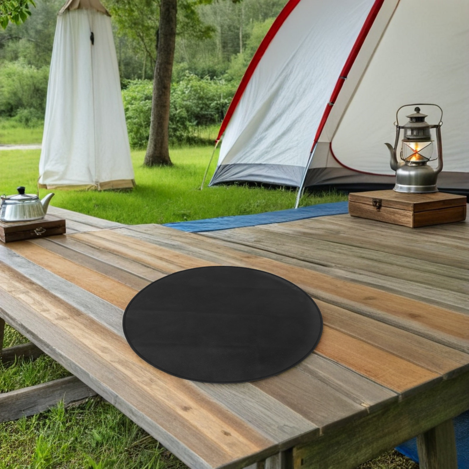 둥근 내화성 바베큐 매트 내열성 화덕 매트 야외 그릴  - Outdoor Gas Stove 리뷰 및 가격