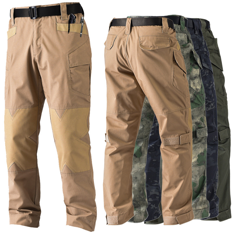 남성 하이킹 바지 립스탑 캐주얼 카고 바지 작업 바지  - Camping Outdoor Clothing 리뷰 및 가격