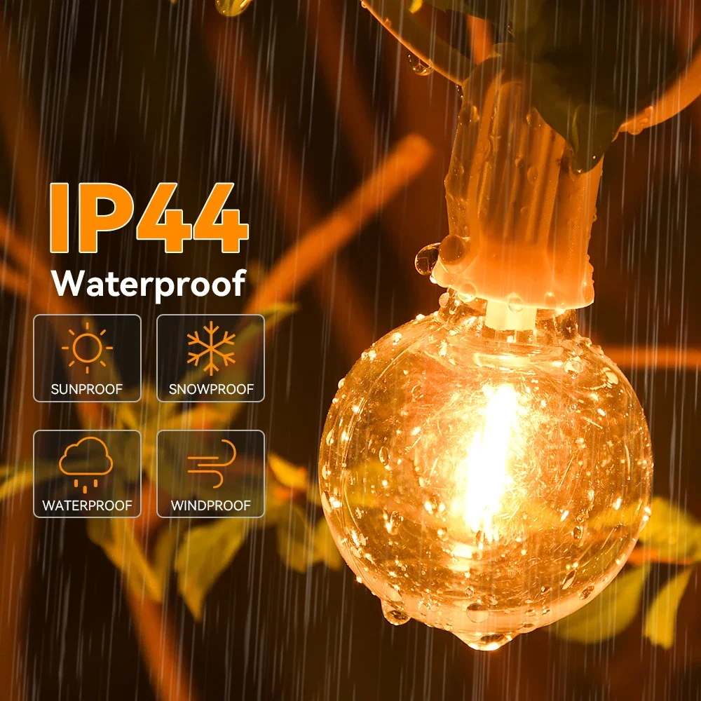 30M 15M 요정 문자열 빛 G40 LED 공 꽃줄  - Outdoor Camping Lights String 리뷰 및 가격