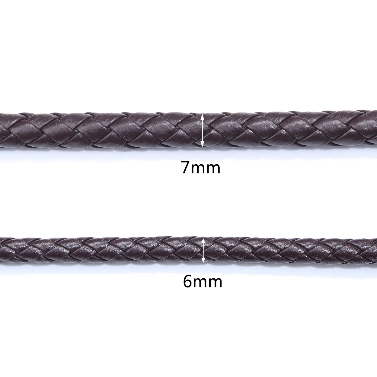 5 야드/로트 6/7mm 땋은 가죽 코드 라운드 PU  - Paracord Bracelet 리뷰 및 가격