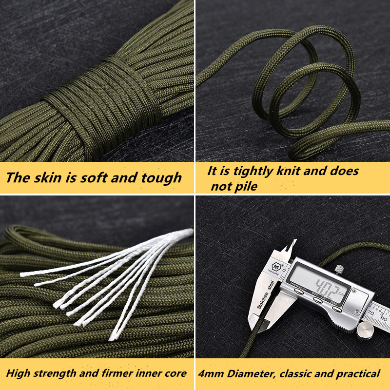 직경 4mm 9 스탠드 코어 파라코드, 생존 낙하산 코 - Outdoor Camping Lights String 리뷰 및 가격