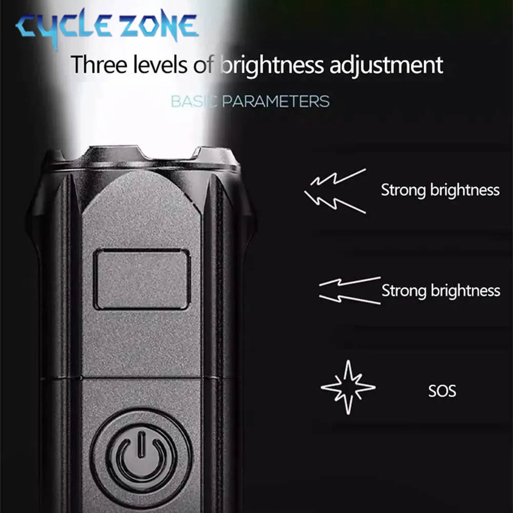 휴대용 LED 손전등 USB 충전식 손전등 줌이 가능한 - Outdoor Camping Zone 리뷰 및 가격